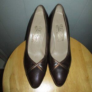 SALVATORE FERRAGAMO Brown Pumps/Heels